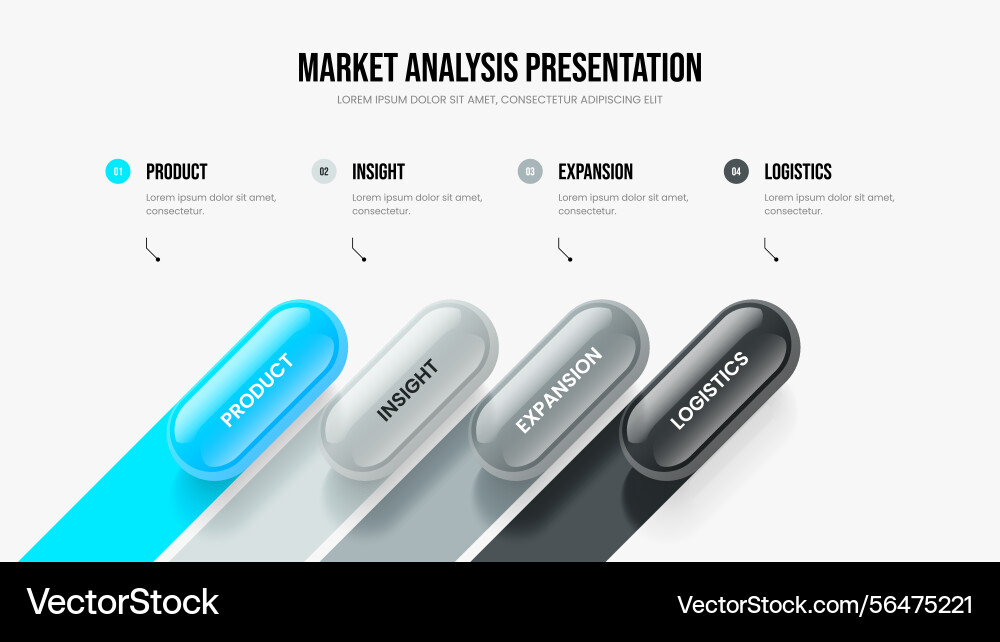 Marketing visualization frame template Marketing visualization frame template vector image