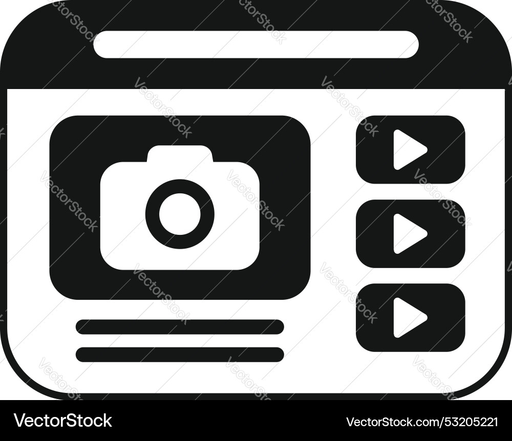 Multimedia content creation app interface Multimedia content creation app interface vector image
