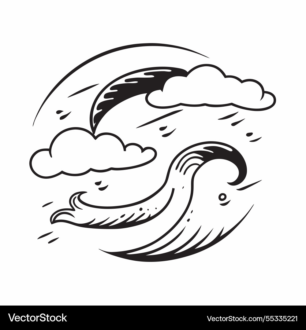 Summer waves seamless pattern with soft rolling Summer waves seamless pattern with soft rolling vector image