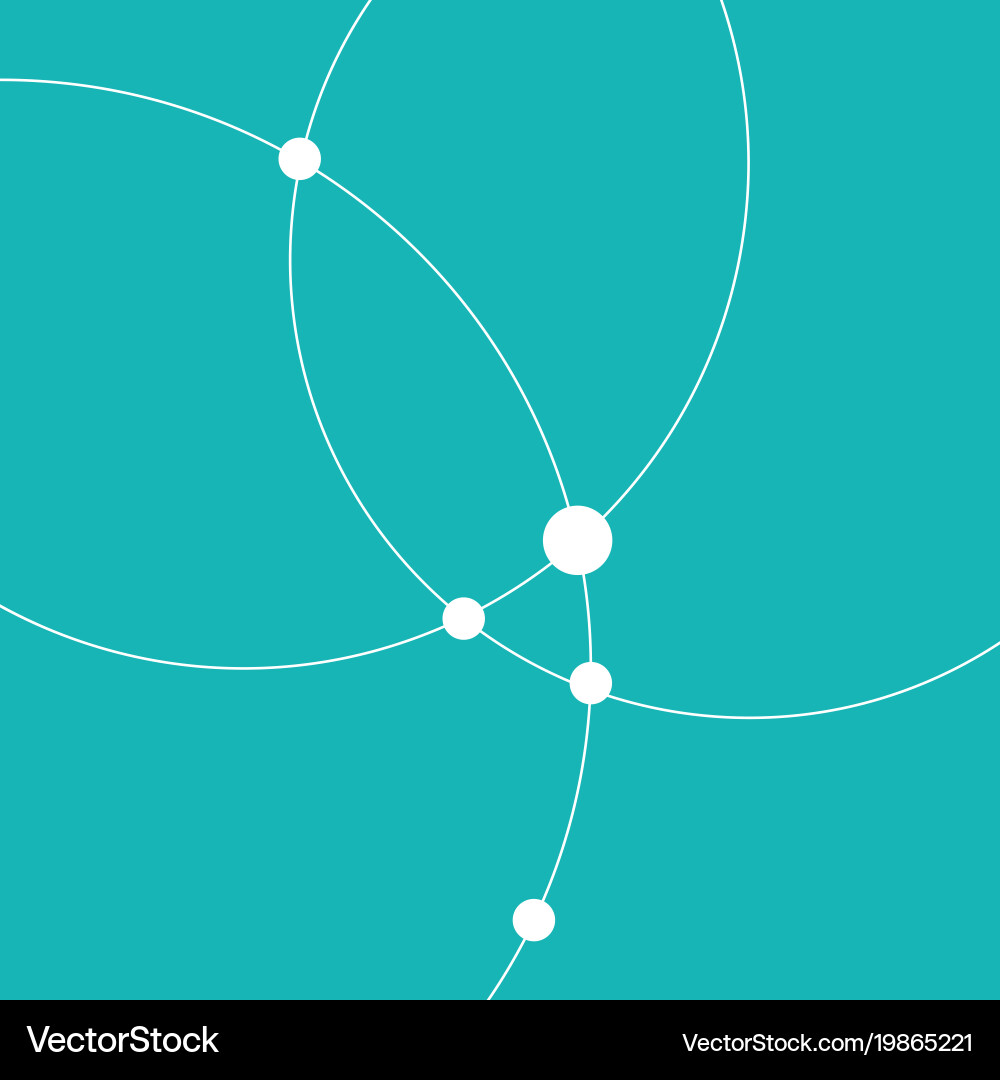 Technology abstract dot and circle connection Vector Image