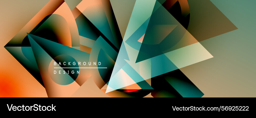 Abstract geometric shapes overlap creating Abstract geometric shapes overlap creating vector image