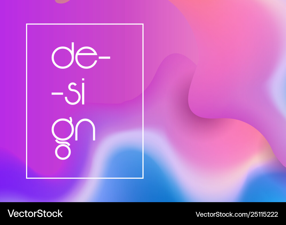 Abstract gradient mesh design background vector image