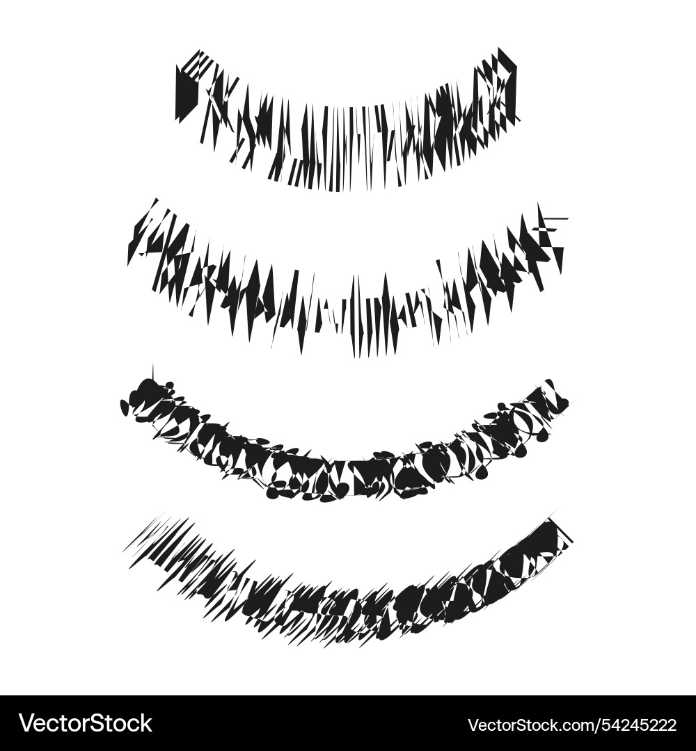 Abstract line texture chaotic shape pattern Vector Image