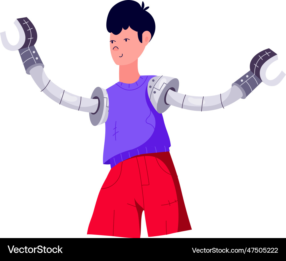 Ai bot vector image