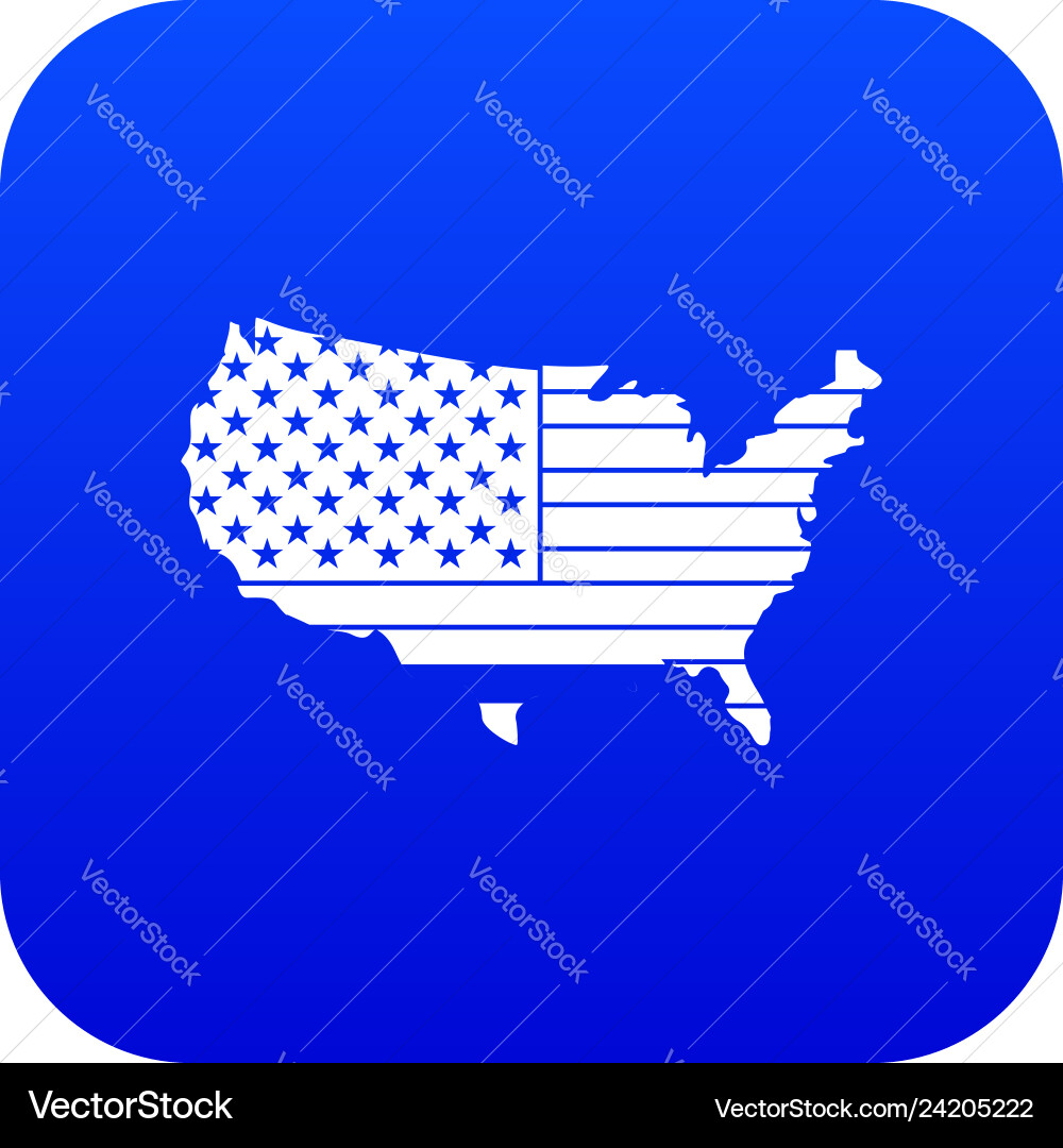 American icon digital blue American icon digital blue vector image