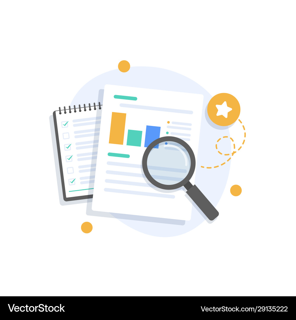 Business Analysis Auditing Concept Vector Image