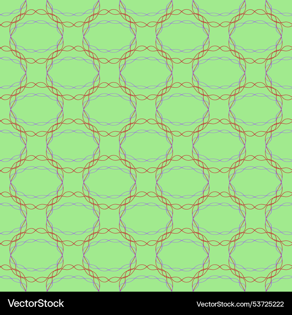 Circle with twisted lines seamless pattern Circle with twisted lines seamless pattern Vector Image