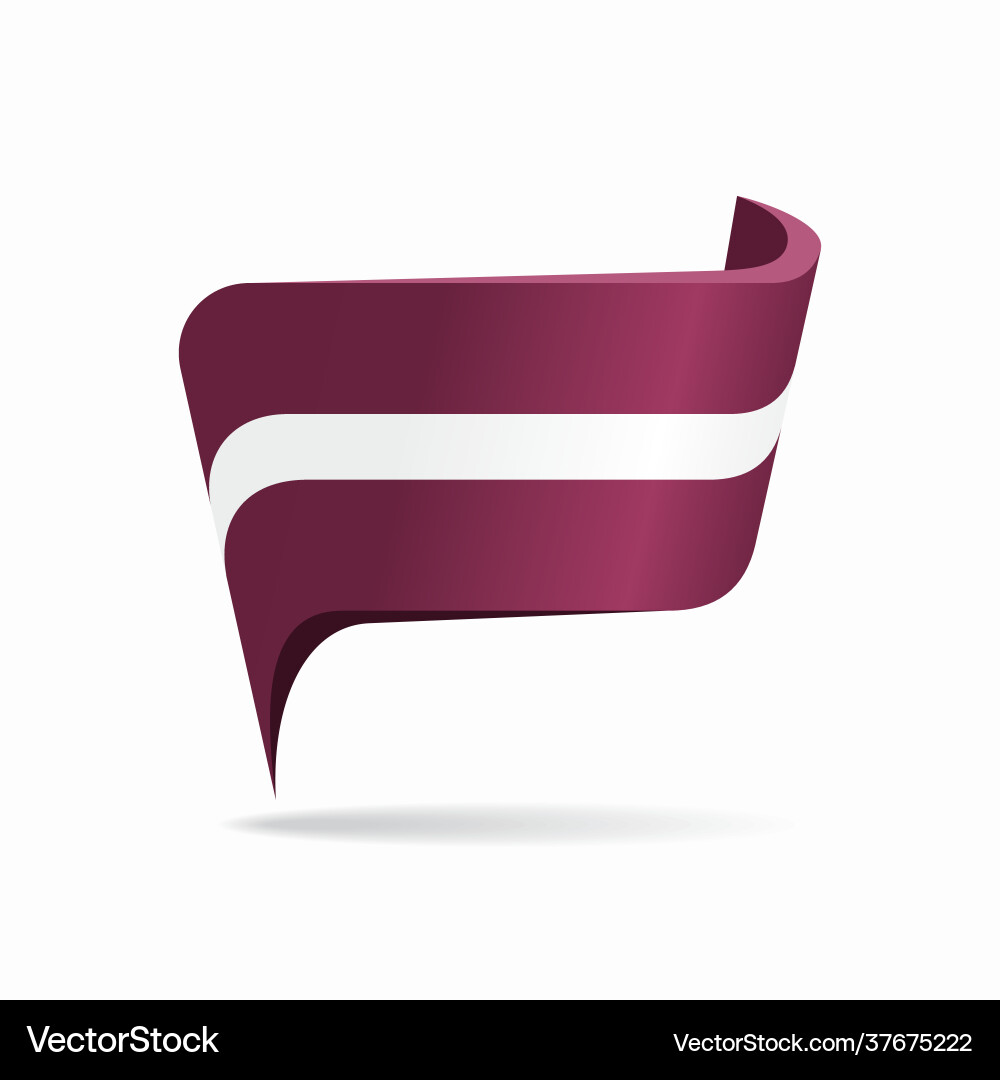 Latvian flag map pointer layout Latvian flag map pointer layout vector image