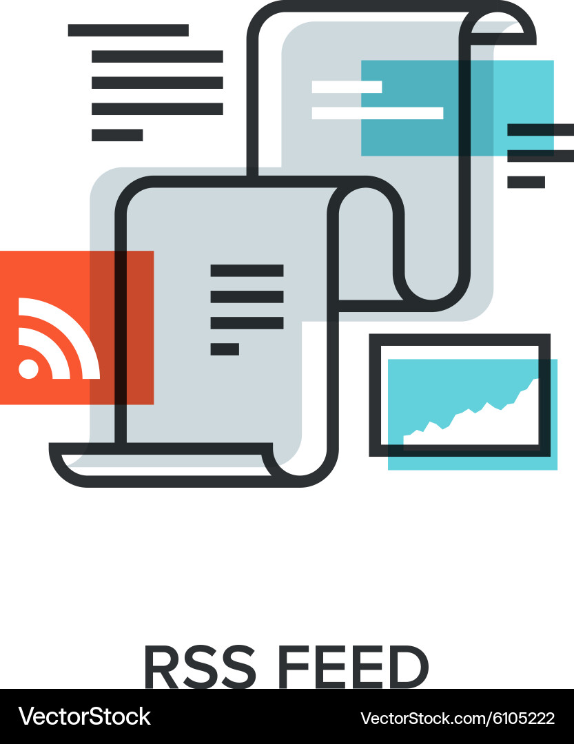 RSS Feed Icon Vector Image