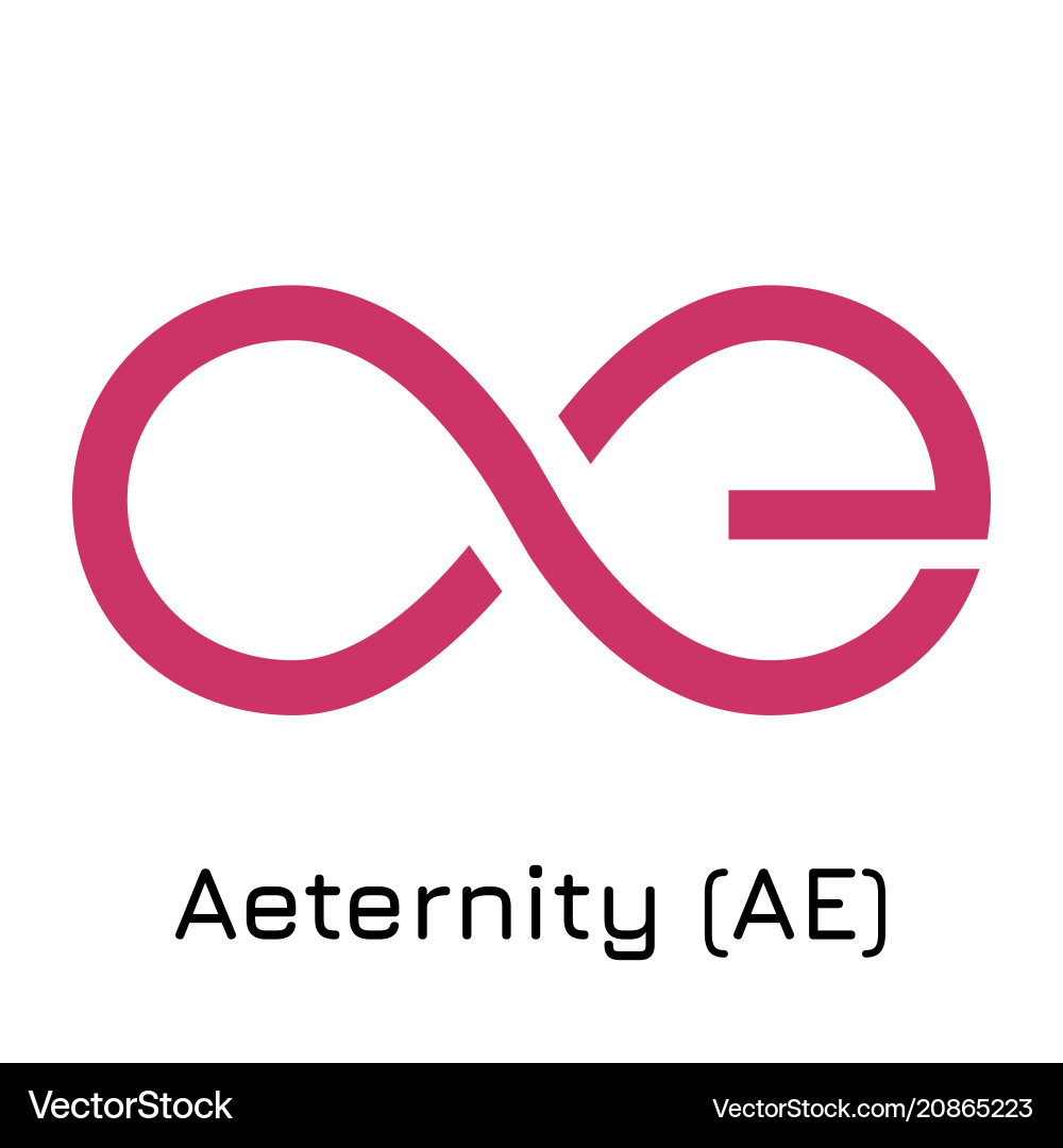 Aeternity ae crypto coin i – Royalty-Free Vector | VectorStock