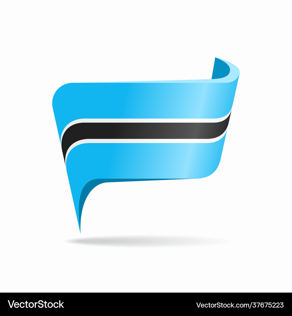 Botswanan Flaggenplanze Layout Botswanan Flaggenplanze Layout vektorbild