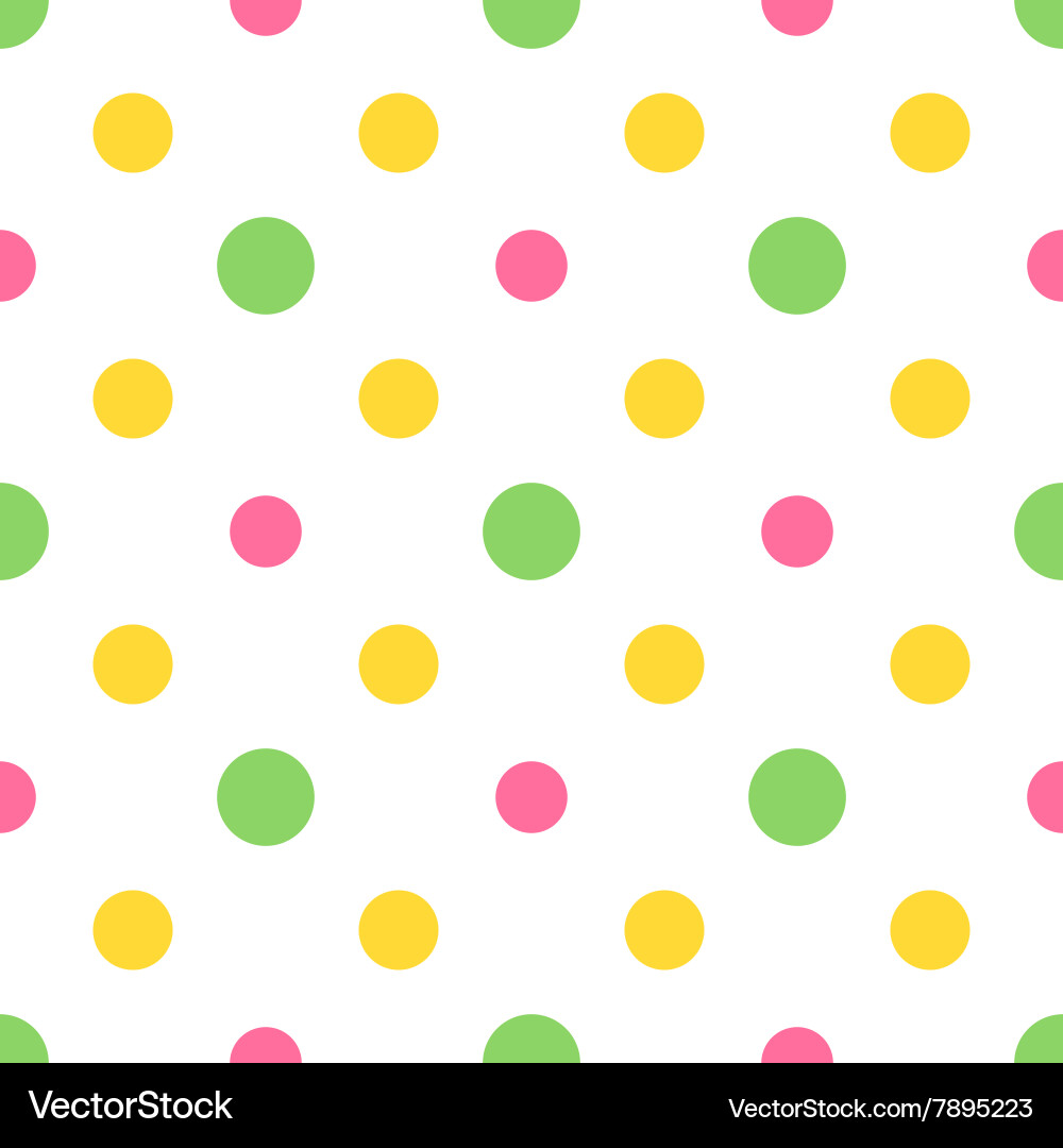 Colorful Polka Dot Pattern vector image