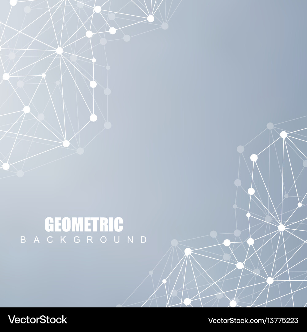 Geometric abstract background with connected line Geometric abstract background with connected line Vector Image