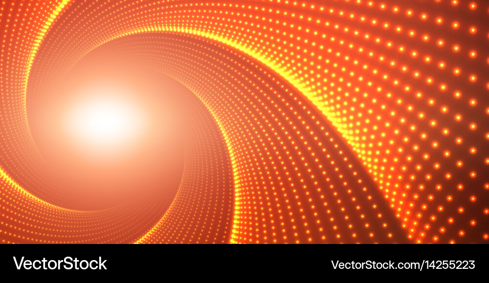 Infinite round twisted tunnel Vector Image