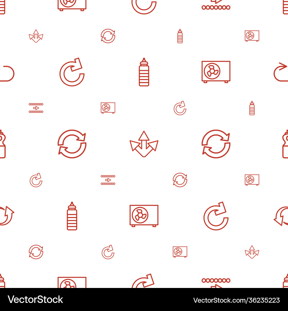 Refresh icons pattern seamless white background vector image