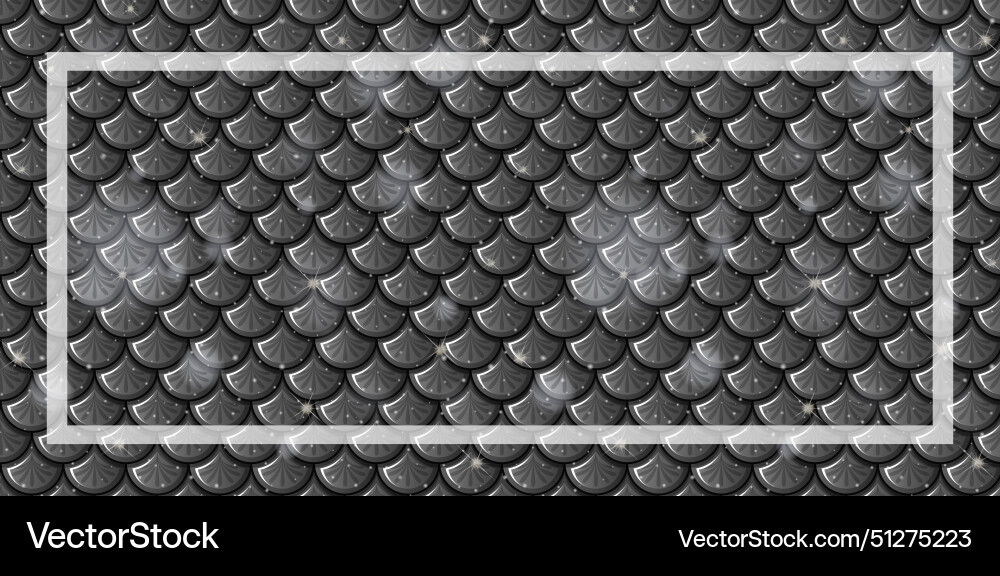 Seamless fish scale pattern in grayscale tones Seamless fish scale pattern in grayscale tones vector image