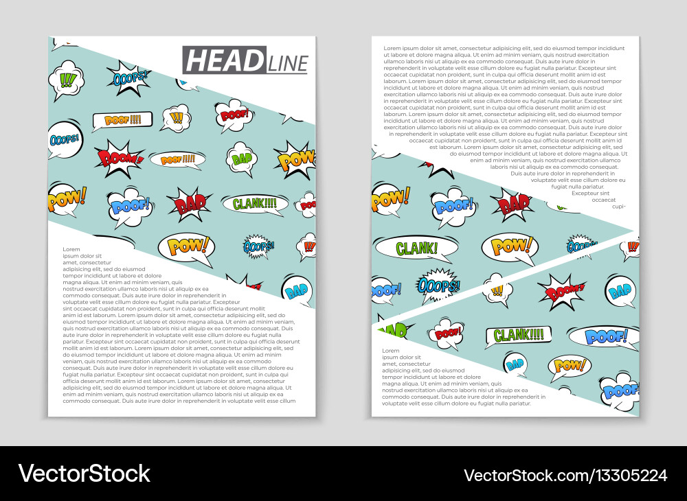 Abstract layout background set for art Vector Image