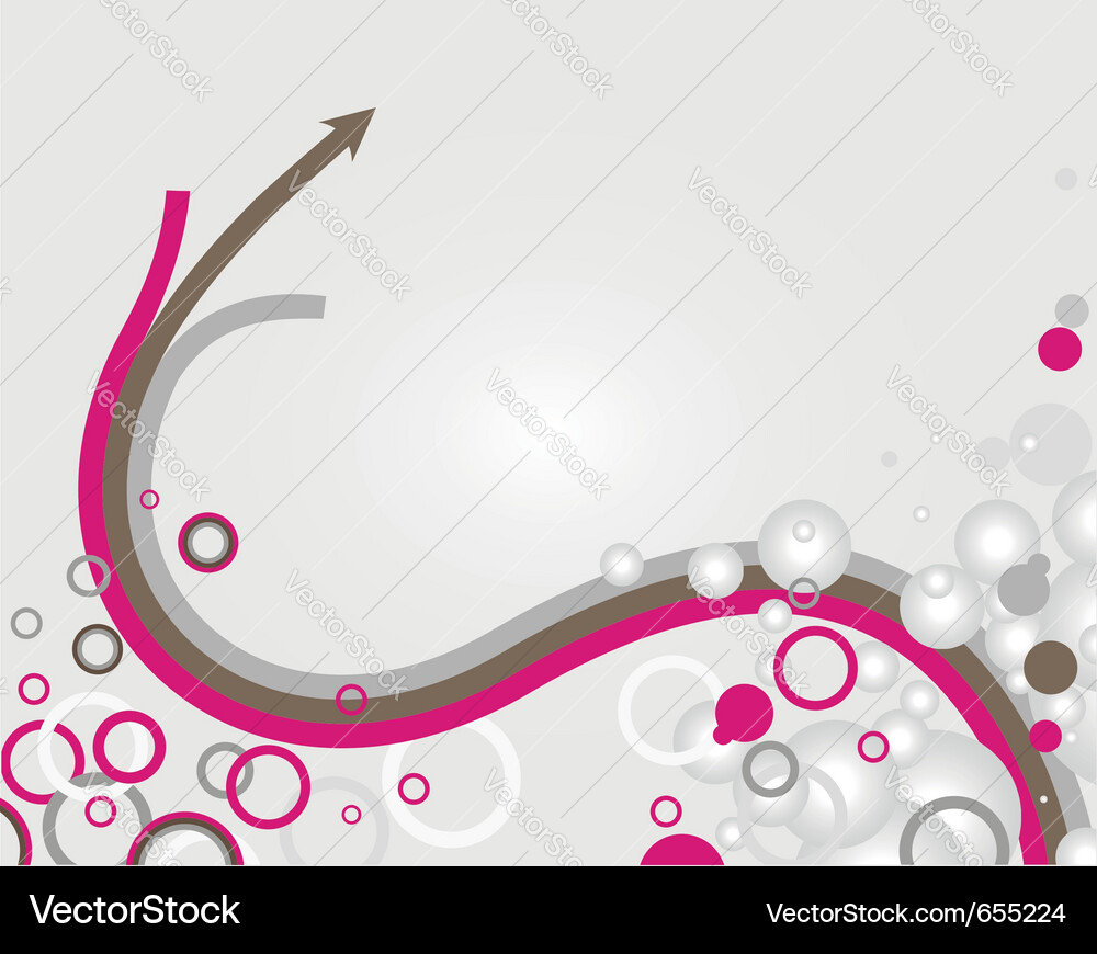 Colorful Abstract Background with Arrows and Circl Vector Image