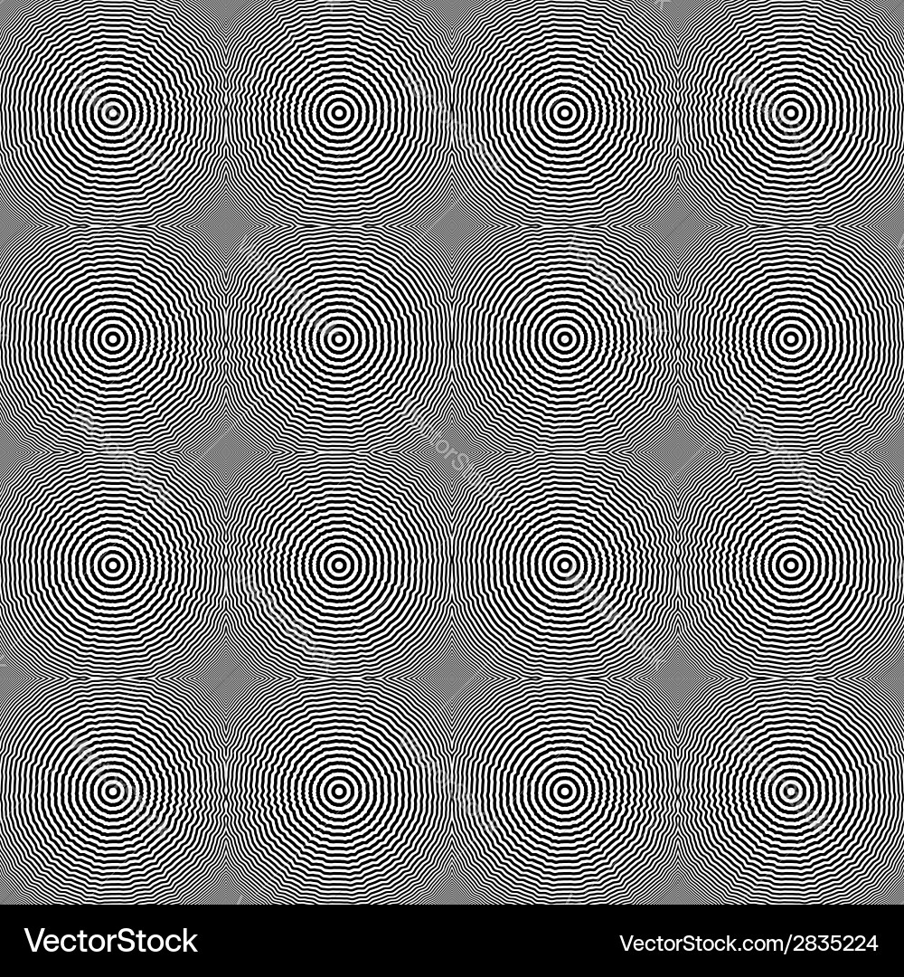 Design seamless monochrome circular pattern Vector Image
