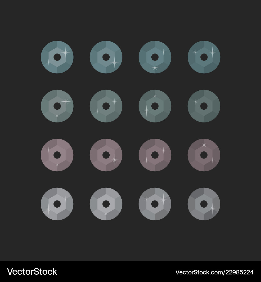 Grey sequin glitter abstract object Vector Image