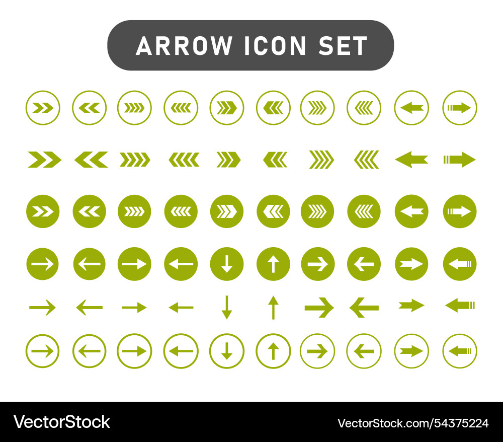 Modern simple arrows arrow collections Vector Image