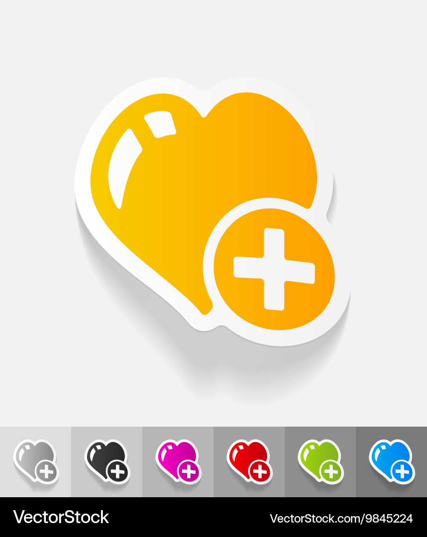 Realistic design element add to favorite Vector Image