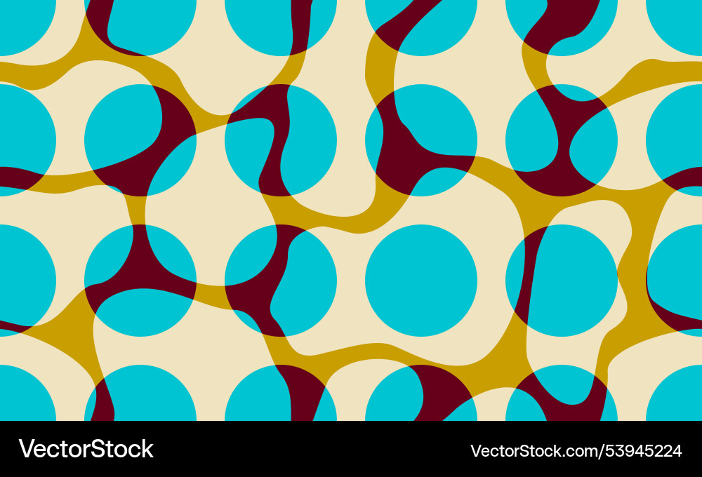 Retro geometric seamless pattern background vector image