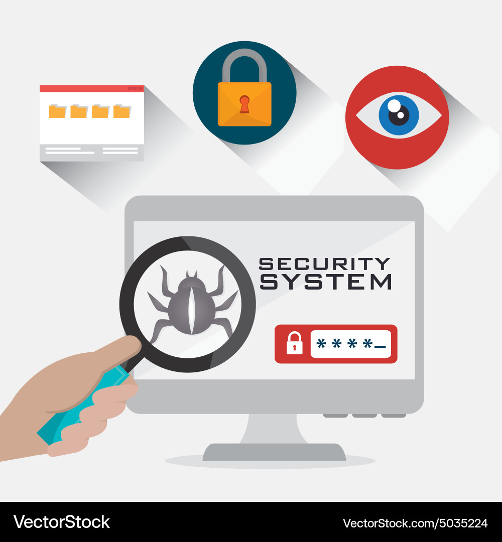 Security system design vector image