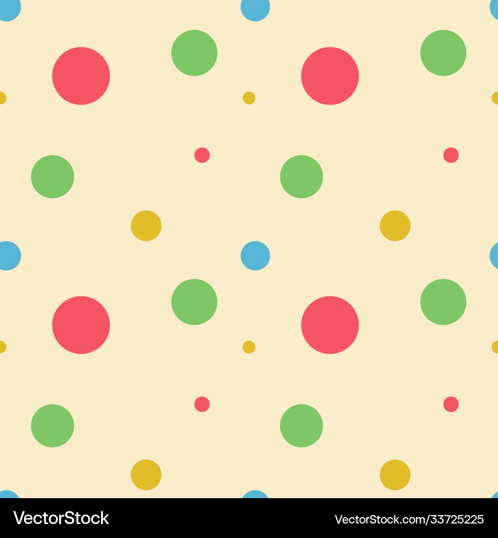 Abstract seamless pattern with circles geometry Vector Image