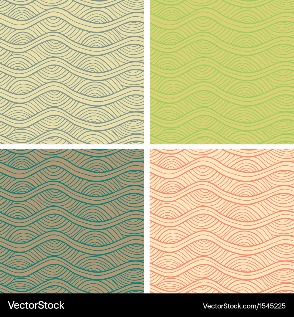 Abstract seamless patterns set Vector Image