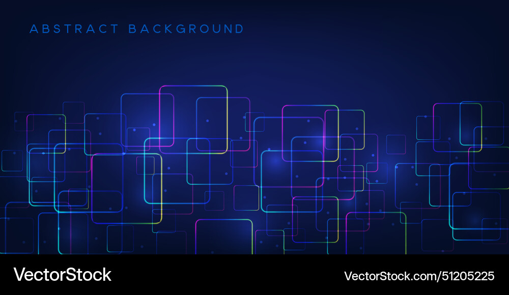 Abstract tech horizontal background vector image