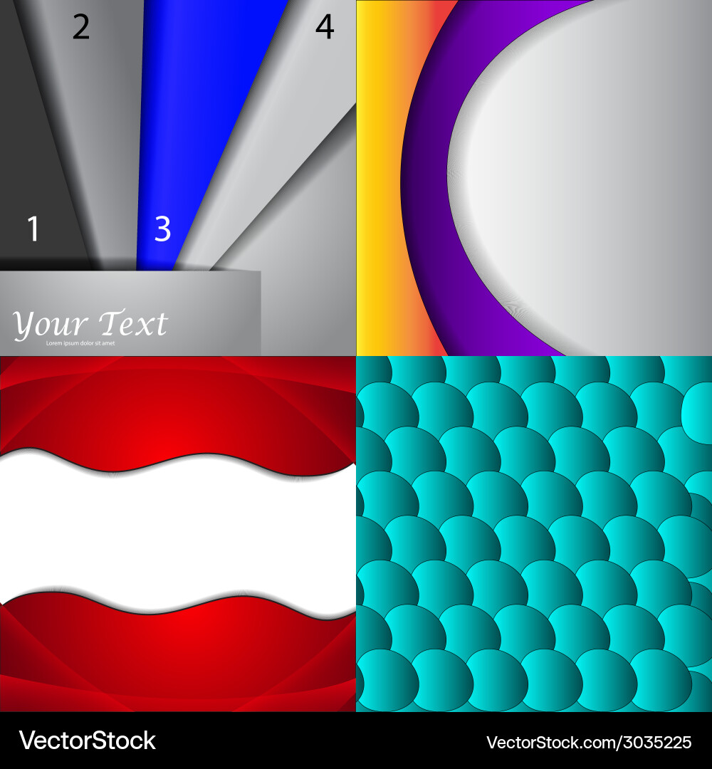 Big set of soft colored abstract background Vector Image