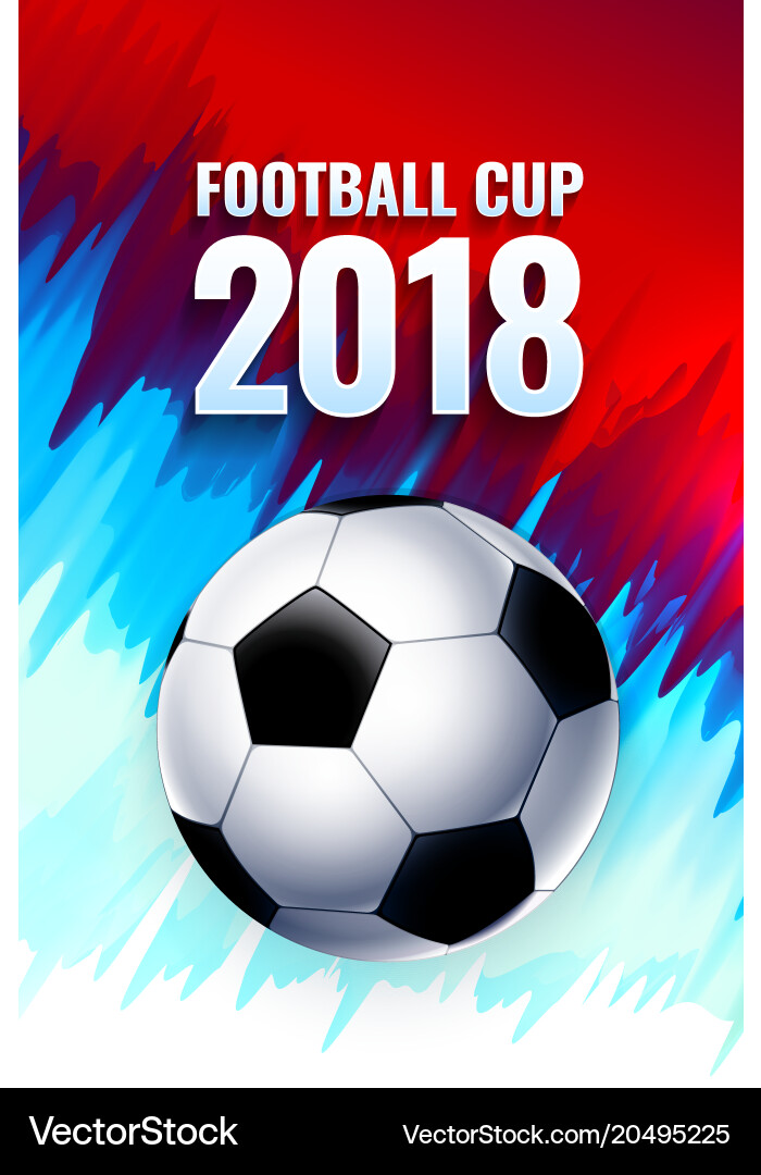 Football world cup russia wallpaper color Vector Image