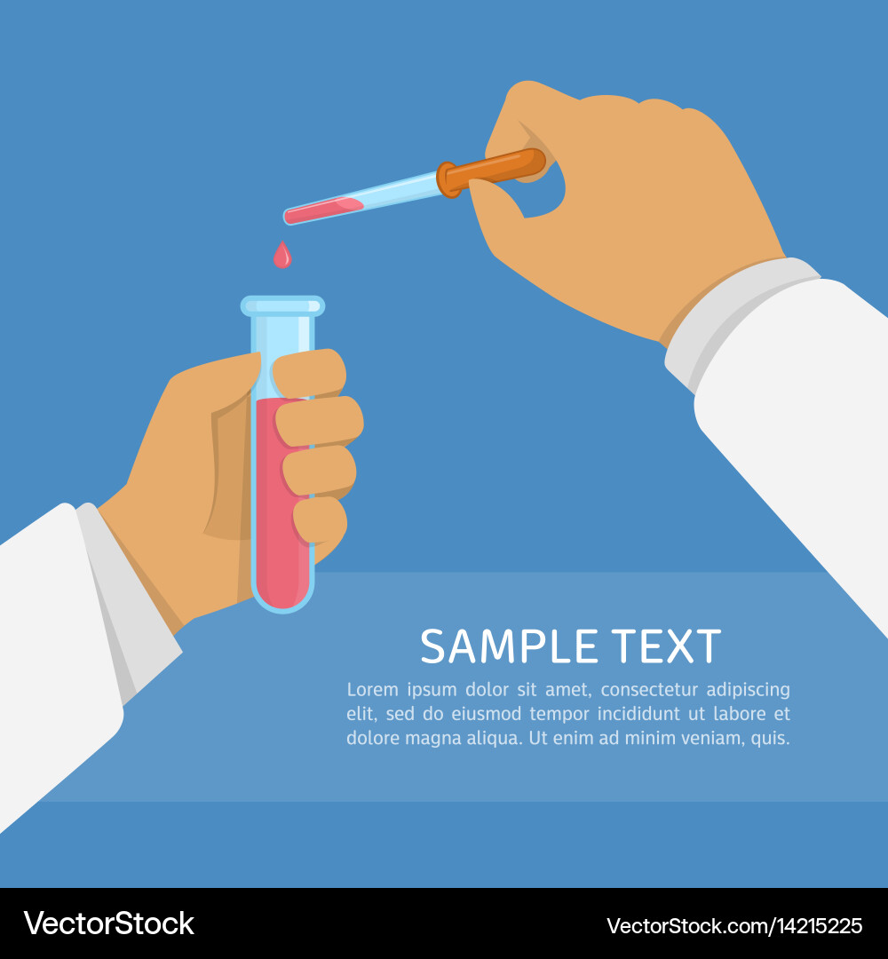 Laboratory Science Experiment vector image