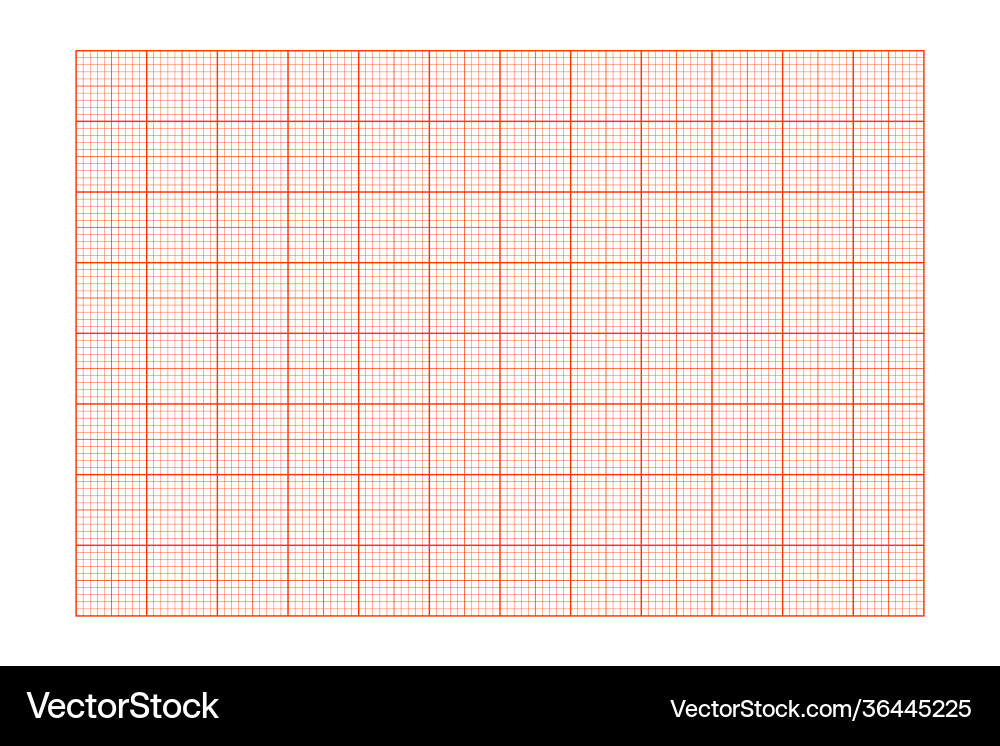 Millimeter graph paper grid abstract squared vector image