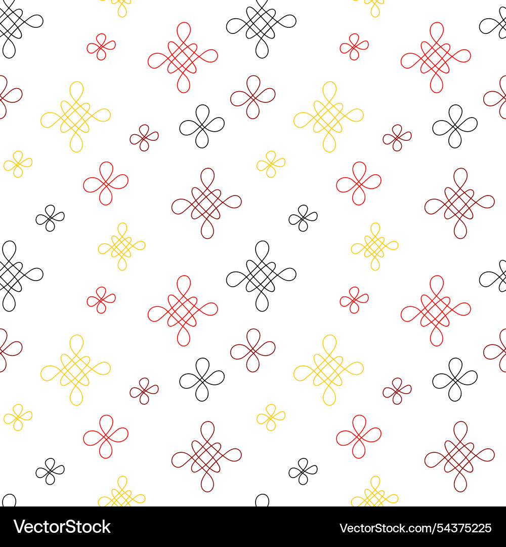 Seamless pattern chinese style simple endless vector image
