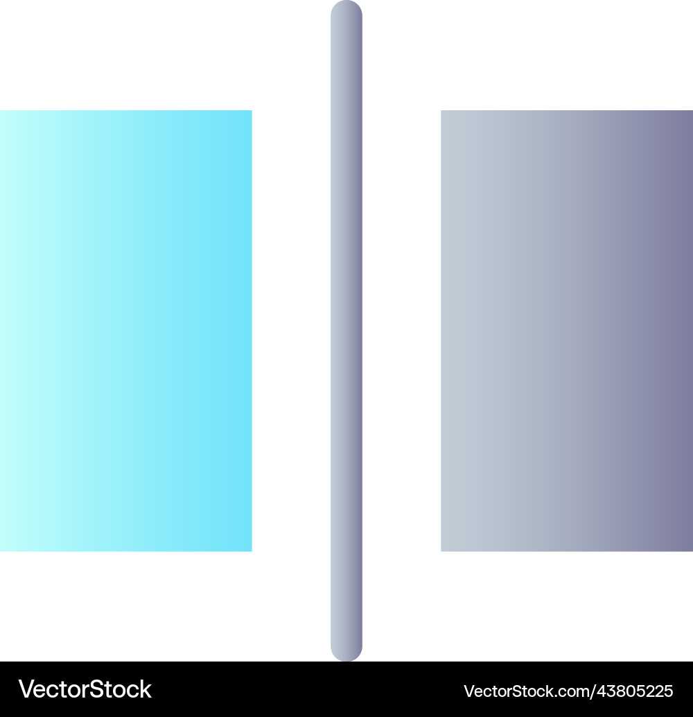 Transition flat gradient color ui icon Transition flat gradient color ui icon vector image