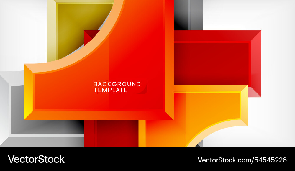 Arrow with round elements color geometric shapes Arrow with round elements color geometric shapes vector image