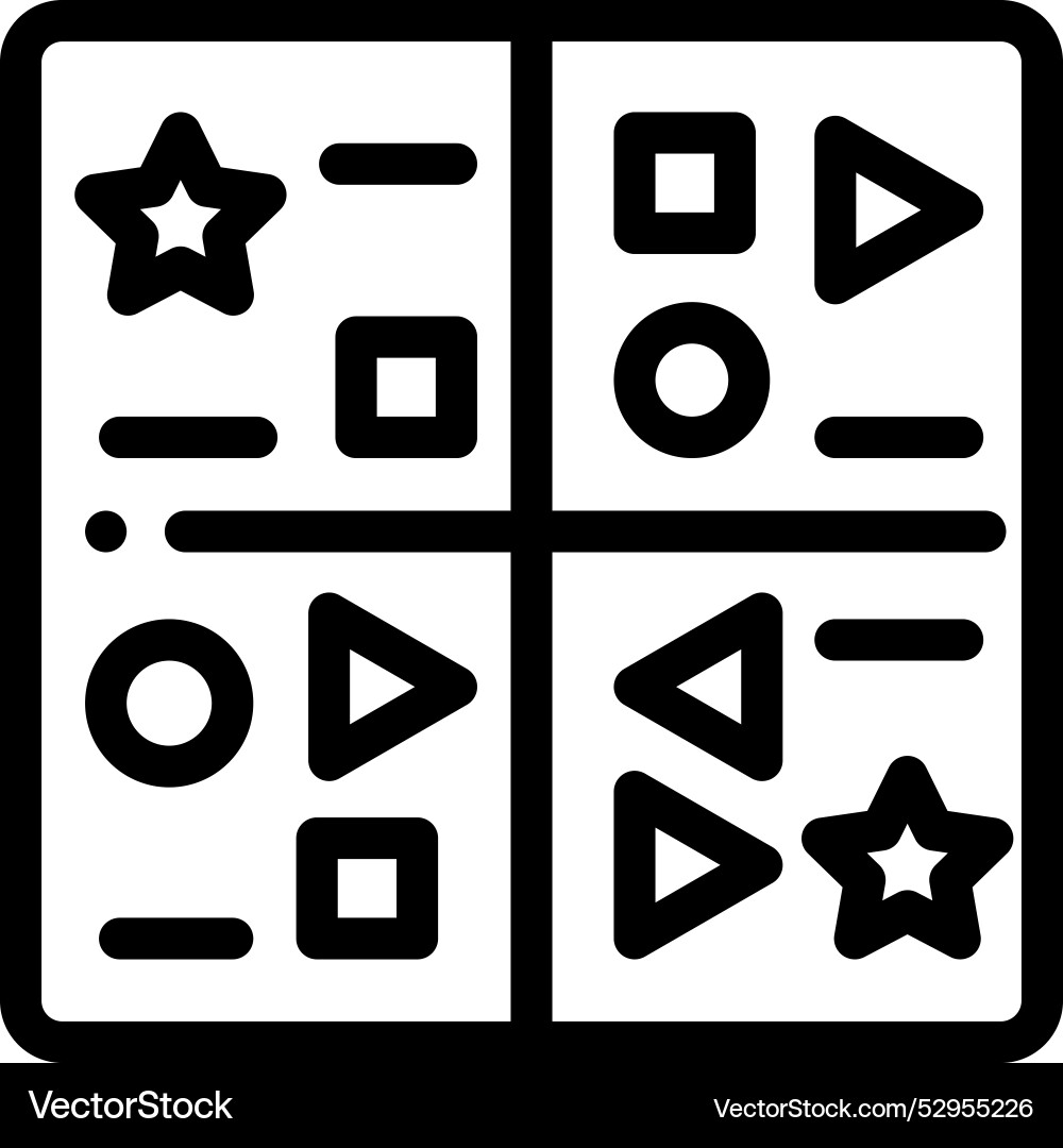 Cuneiform icon thin linear style design isolated Cuneiform icon thin linear style design isolated vector image