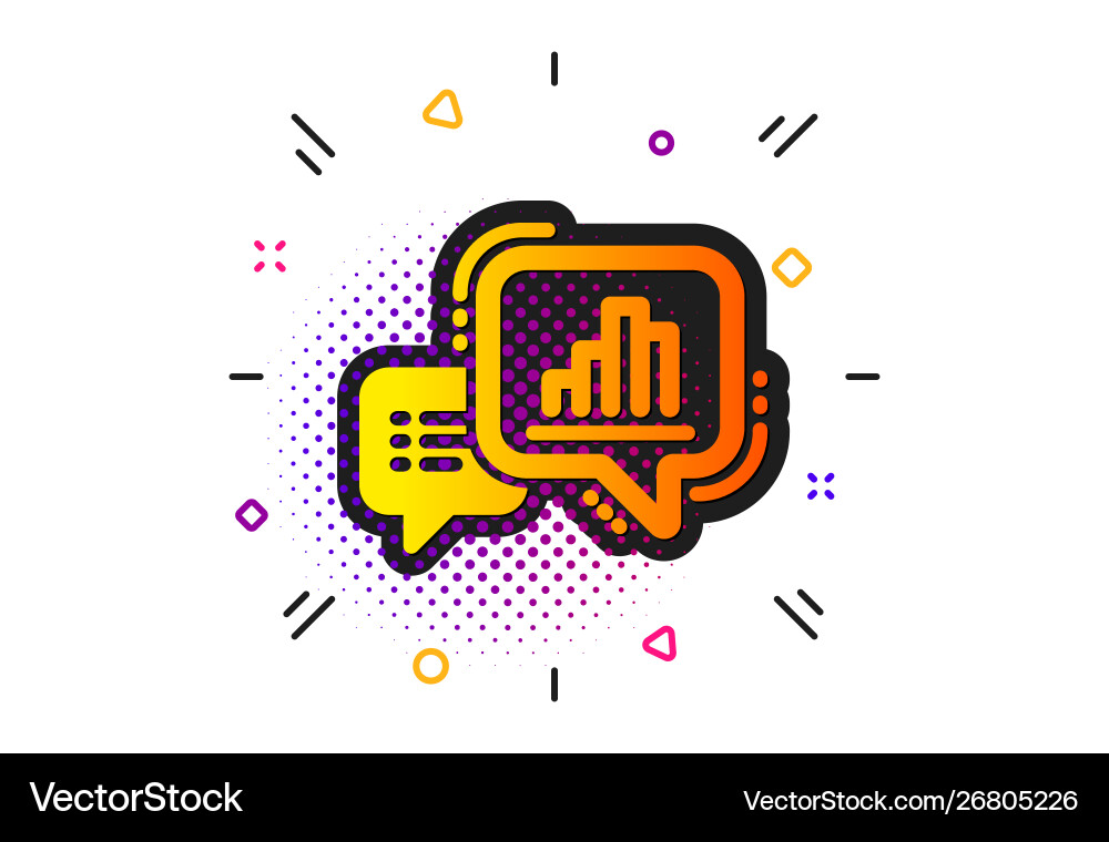 Graph icon column chart sign Graph icon column chart sign vector image