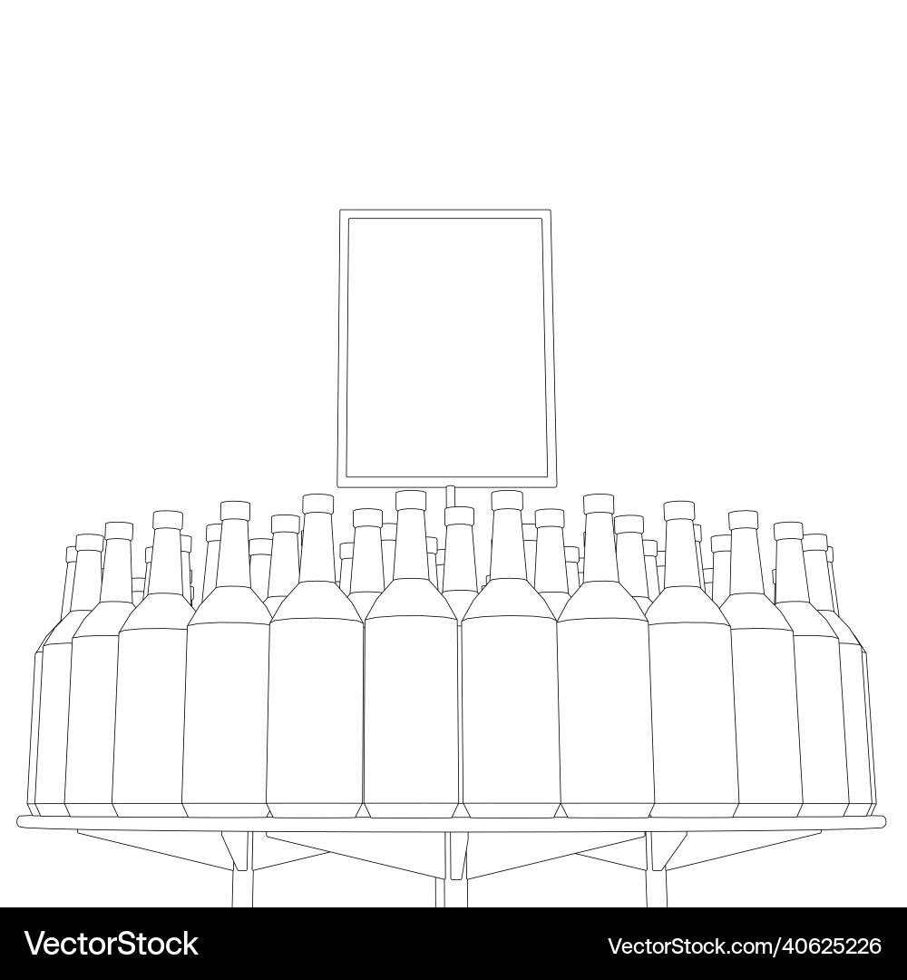 Outline of a circular counter with many Outline of a circular counter with many vector image