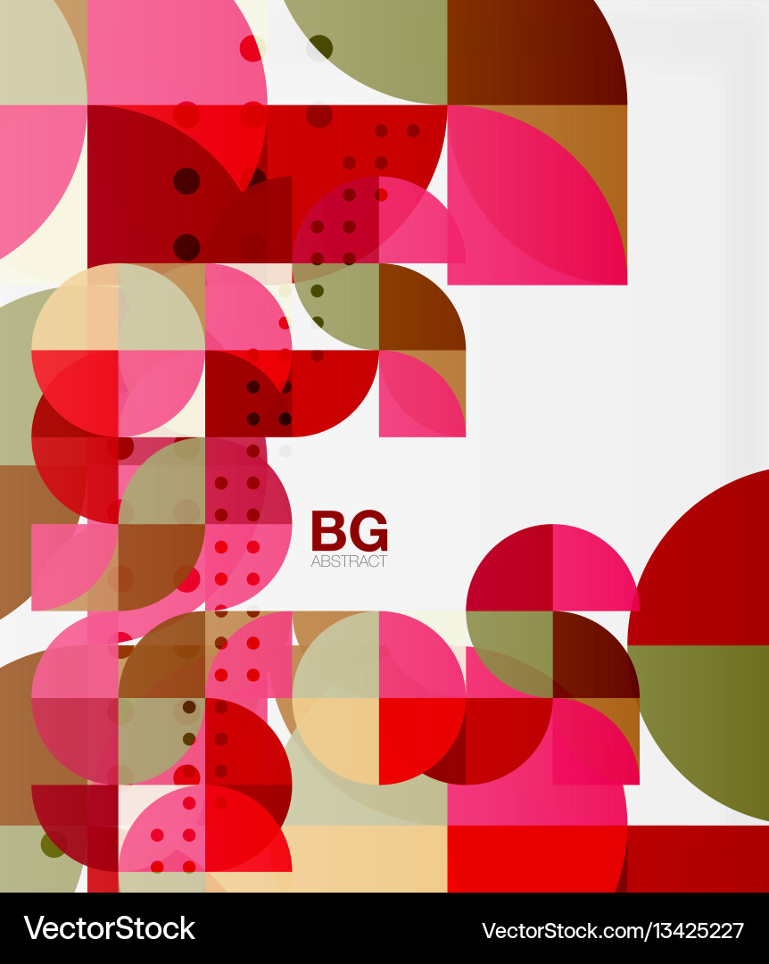 Abstract background of circle elements Vector Image