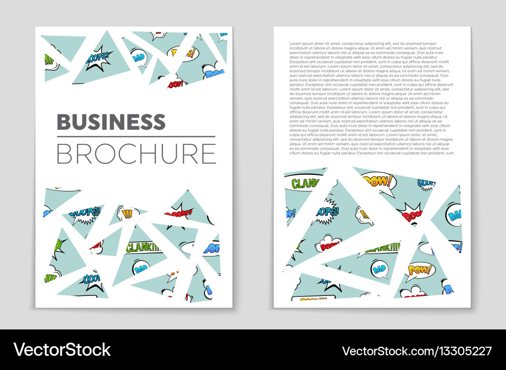 Abstract layout background set for art Vector Image