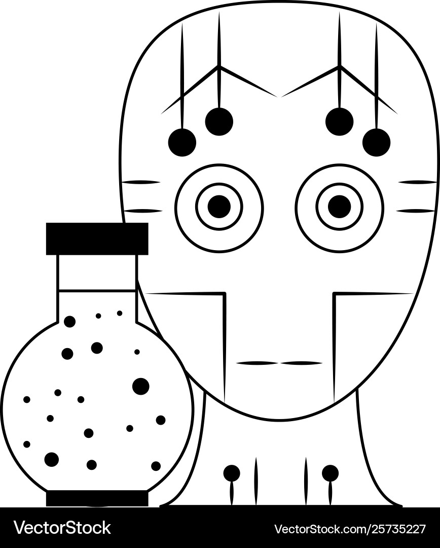 Artificial intelligence icons concept cartoon Vector Image