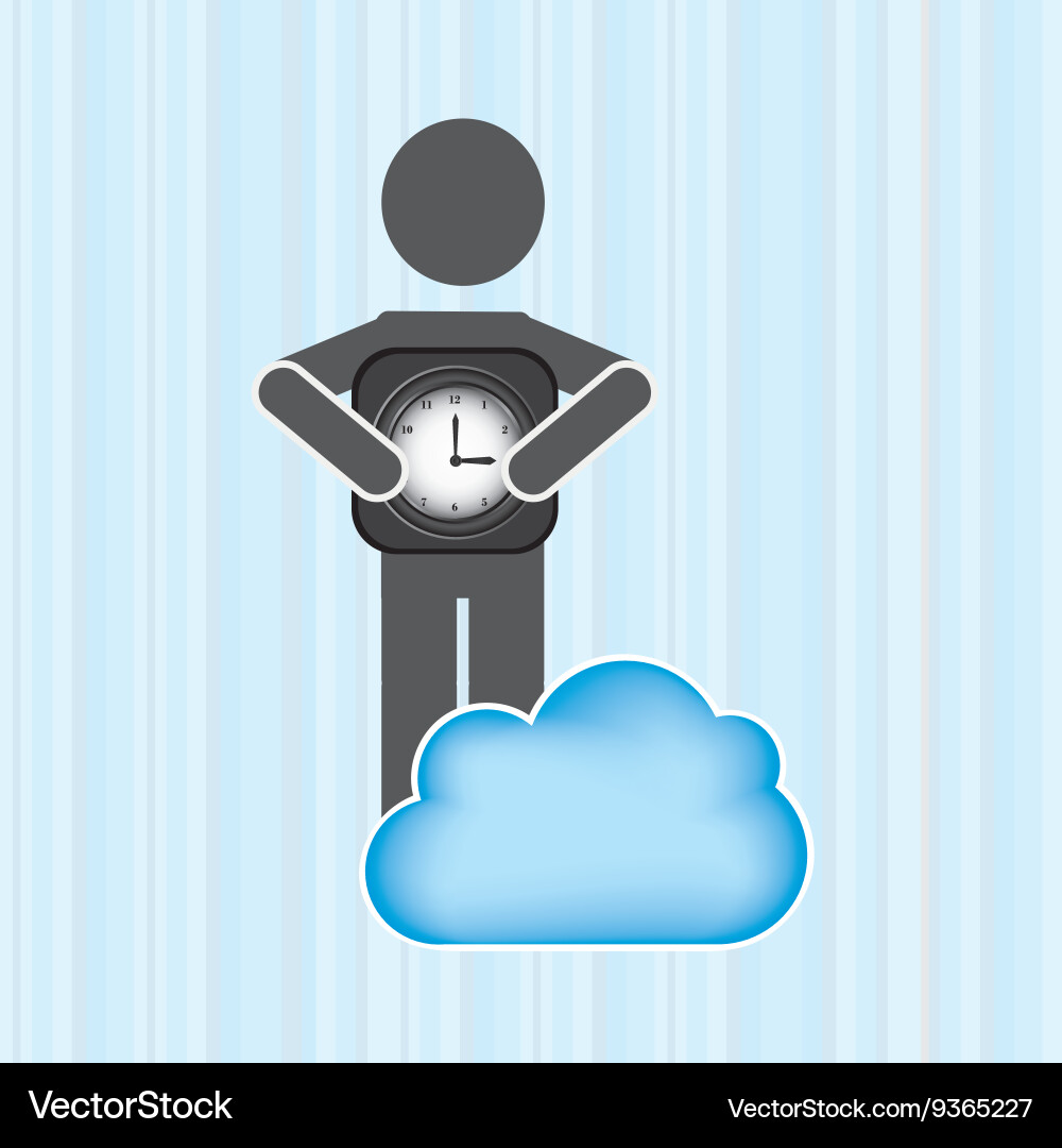 Cloud computing design Vector Image