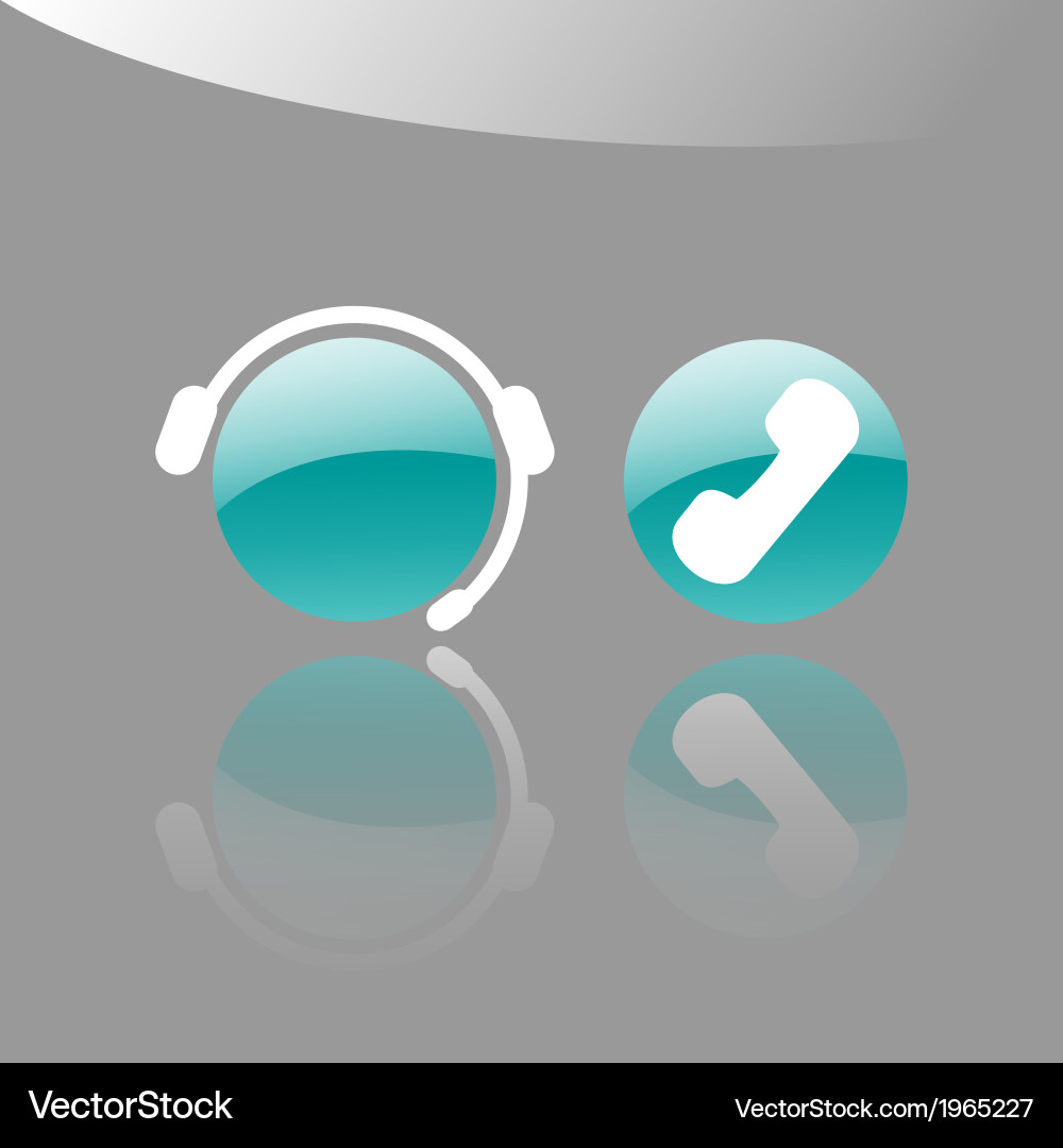 Customer Support Icons - Helpdesk Vector Image