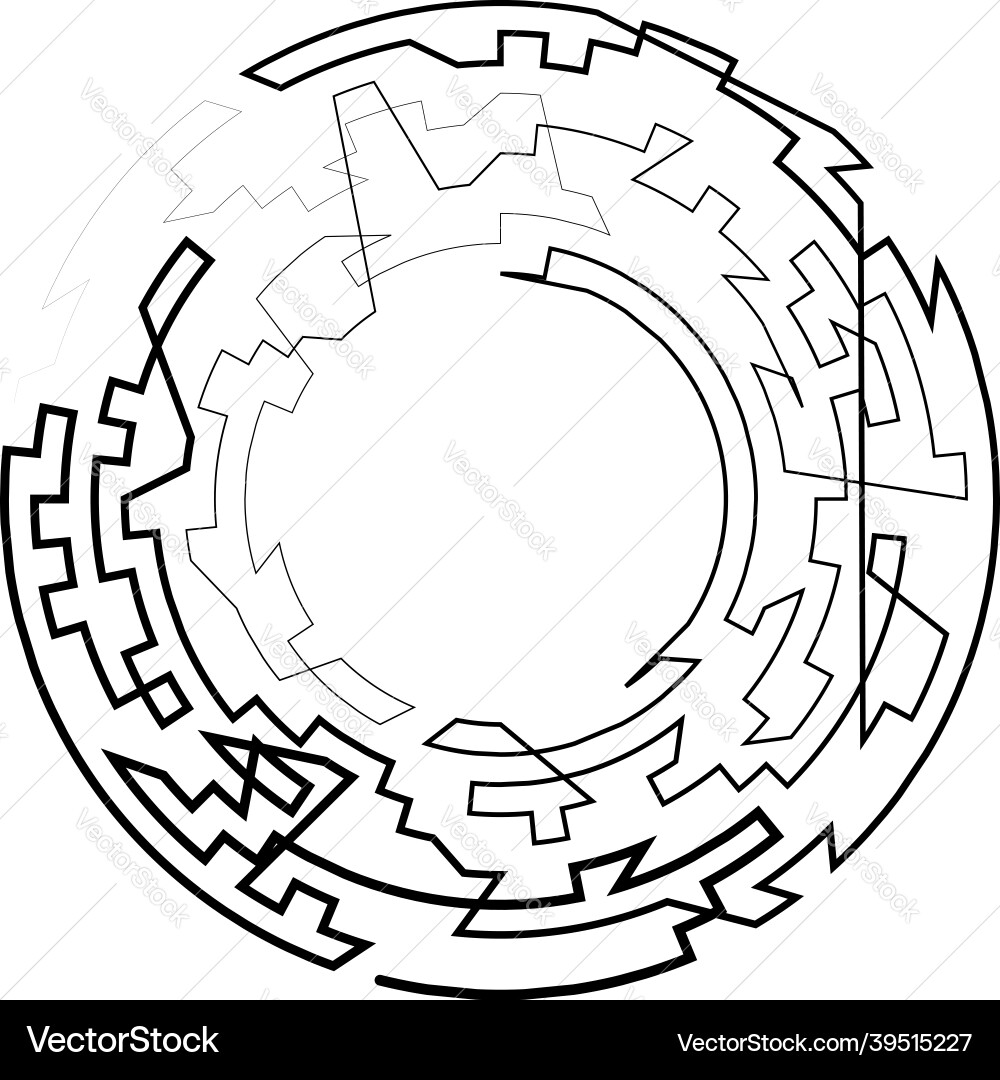 Geometric random circular element abstract Vector Image