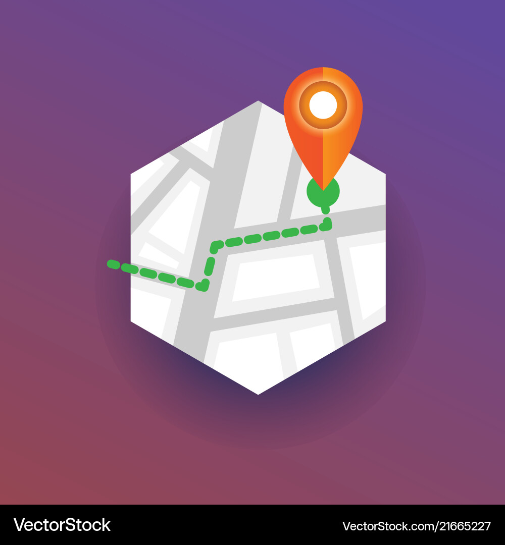Map marker pointing navigational location pin Vector Image
