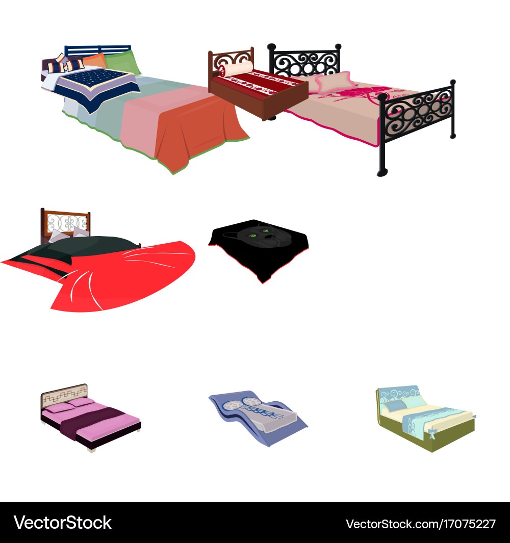 Set of images on the theme sleep and rest Vector Image