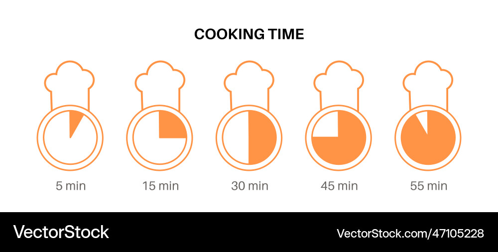 Cooking time concept Cooking time concept vector image